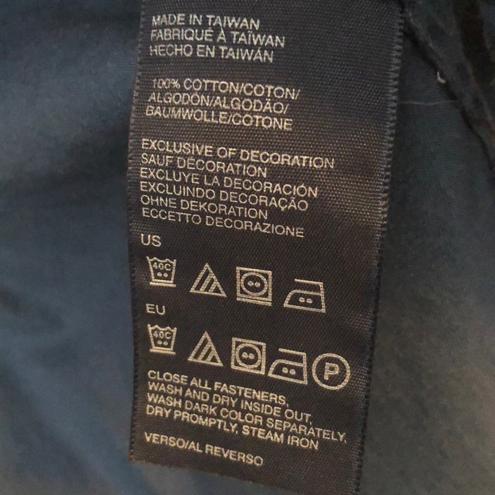 Blue button up - Picture 3 of 4
